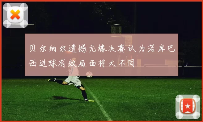 贝尔纳尔遗憾无缘决赛认为若库巴西进球有效局面将大不同